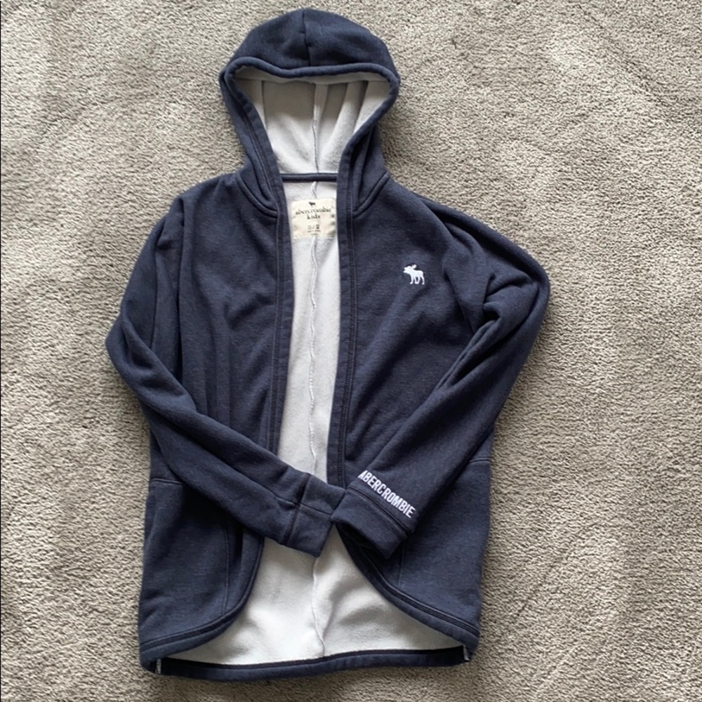 Girls Abercrombie Kids Thick Fleece Cardigan